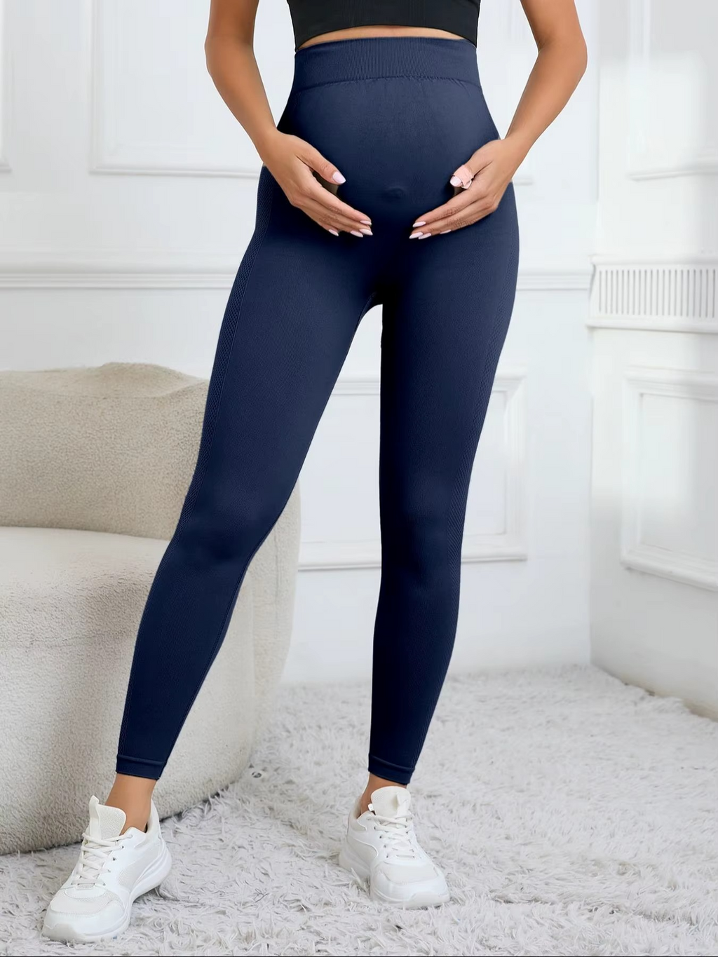 Women's Butterluxe Maternity Leggings – Over-the-Belly Pregnancy Yoga Pants – Soft Workout Activewear for Pregnant Women – Stretchy Maternity Leggings