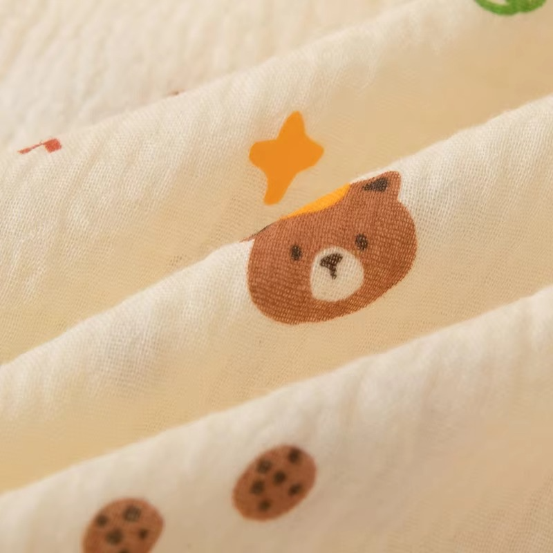 Muslin Gauze Baby Blanket – Soft Printed Newborn Swaddle Blanket – Breathable Baby Wrap, Receiving Blanket, Bath Towel & Infant Bedding for Boys & Girls