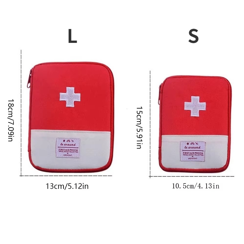 Mini Portable Medicine Bag – First Aid Kit Storage Pouch – Travel Medical Emergency Organizer – Home Medicine & Pill Storage Bag for Outdoor Use