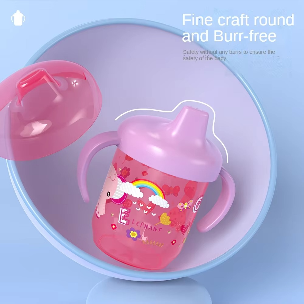 1PC Baby Duckbill Drinking Cup – Wide Mouth Training Cup with Double Handles – Spill-Resistant Toddler Learning Cup for Independent Drinking