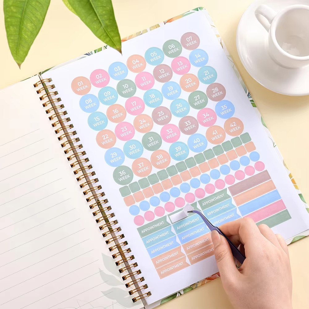 96-Sheet First-Time Mom Pregnancy Journal & Memory Book – Weekly Pregnancy Planner with Sonogram Photo Spaces, Stickers & Keepsake Pages – Thoughtful Gift for Expecting Moms