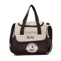 Lightweight Waterproof Mommy Diaper Bag – Large Capacity Cartoon Bear Shoulder Tote – Portable Crossbody Baby Bag for Travel, Nursing & Baby Essentials