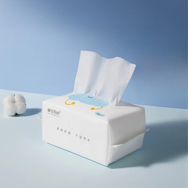 Baby Soft Dry & Wet Wipes – Thickened Non-Wet Baby Tissues – Ultra Soft Hand & Mouth Cleaning Wipes for Newborns & Infants