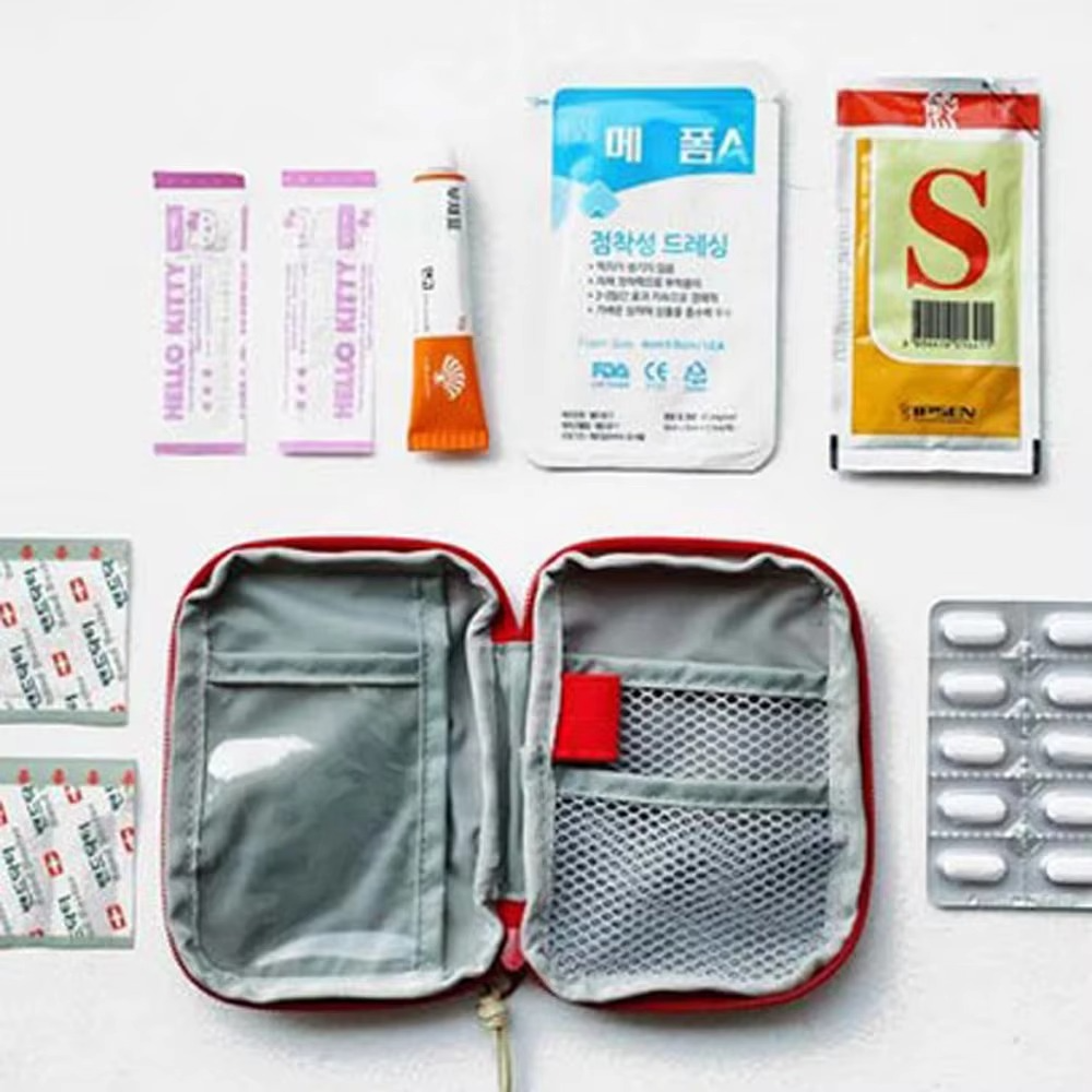 Mini Portable Medicine Bag – First Aid Kit Storage Pouch – Travel Medical Emergency Organizer – Home Medicine & Pill Storage Bag for Outdoor Use