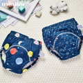Insular Baby Training Pants Reusable Cotton Cloth Baby Diapers Washable Infants Children Underwear Nappy Changing 2PCs/Box