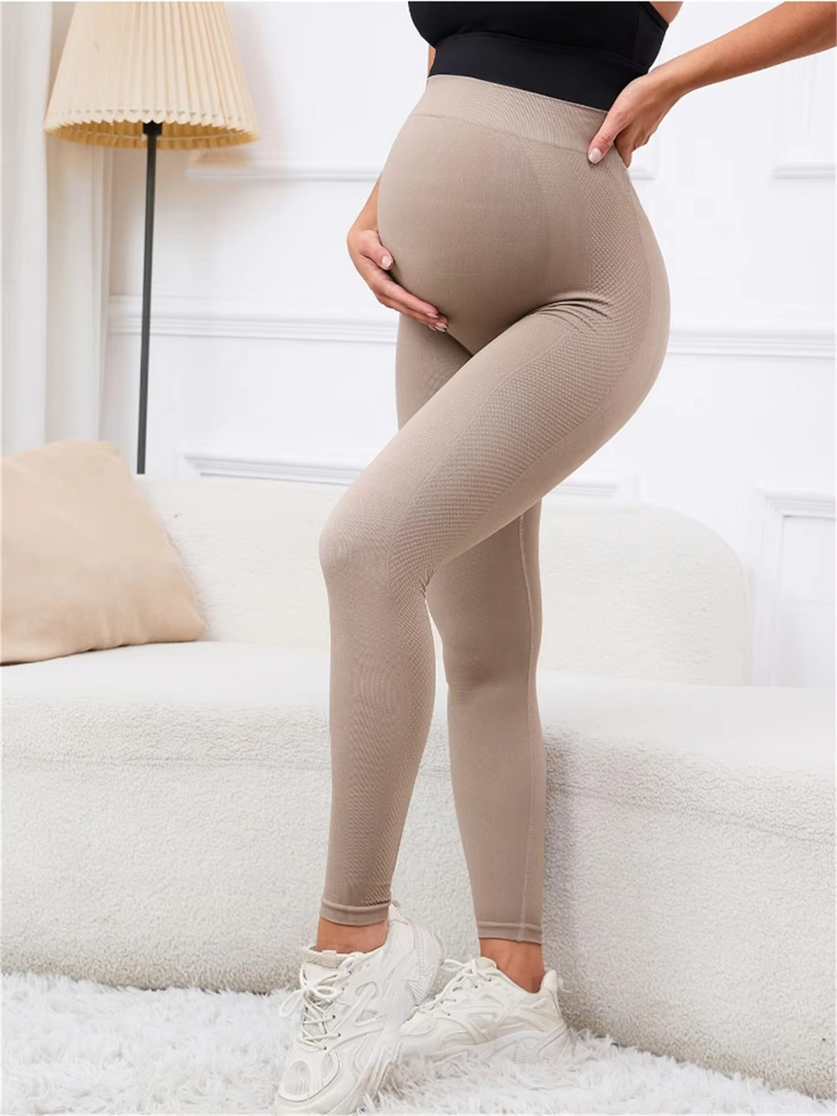 Women's Butterluxe Maternity Leggings – Over-the-Belly Pregnancy Yoga Pants – Soft Workout Activewear for Pregnant Women – Stretchy Maternity Leggings