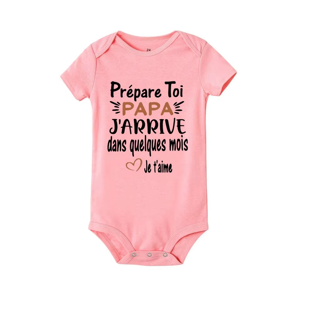 Prepare Yourself PAPA I’m Coming In A Few Months Baby Bodysuit – Pregnancy Announcement Outfit for Baby Boy Girl – Funny Newborn Infant Romper Toddler Jumpsuit – Baby Shower Gift for Dad To Be
