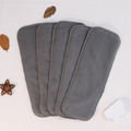 Bamboo Charcoal Cloth Diaper Inserts – 4PCS/5PCS/8PCS/10PCS Reusable Baby Nappy Liners – 4-Layer Absorbent Inserts for Cloth Diapers