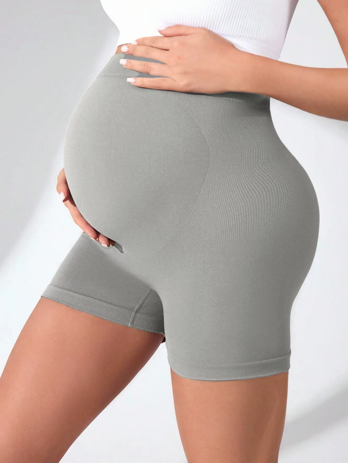 Maternity Leggings for Pregnant Women – High Waist Belly Support Pregnancy Pants – Stretchy Body Shaping Skinny Leggings – Comfortable Postpartum Trousers