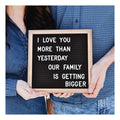 Felt Letter Board with 294 Letters, Numbers & Symbols  Changeable Message Board with Wooden Frame Wall Mount Hook, Black & Wood
