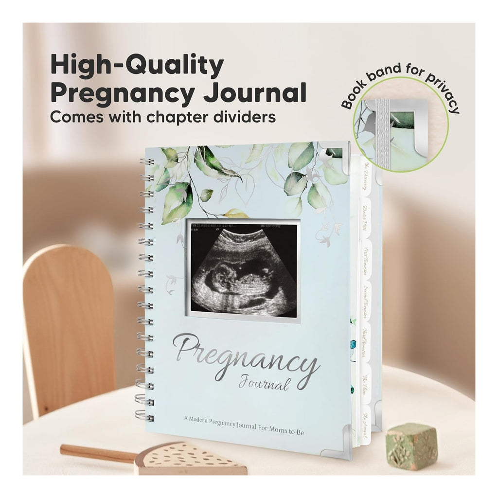 Pregnancy Journal for First Time Moms Gifts - 90 Pages Hardcover Pregnancy Memory Book, Beautiful & Cute Baby Book Keepsake, Ultrasound Baby Scrapbook, New Mom Gifts for Mother's Day