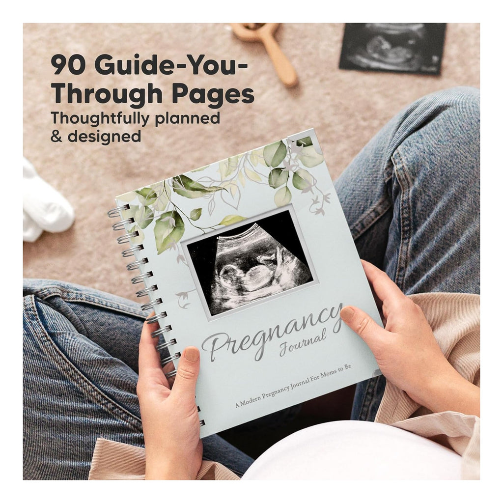 Pregnancy Journal for First Time Moms Gifts - 90 Pages Hardcover Pregnancy Memory Book, Beautiful & Cute Baby Book Keepsake, Ultrasound Baby Scrapbook, New Mom Gifts for Mother's Day
