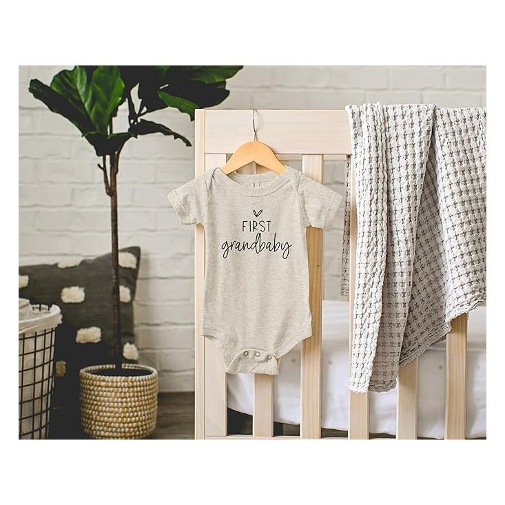 Pregnancy Announcement Infant Bodysuit First Grandbaby Gift for Grandparents | New Baby Surprise