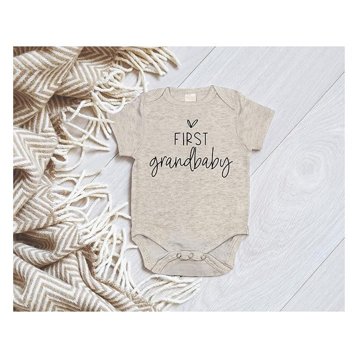 Pregnancy Announcement Infant Bodysuit First Grandbaby Gift for Grandparents | New Baby Surprise
