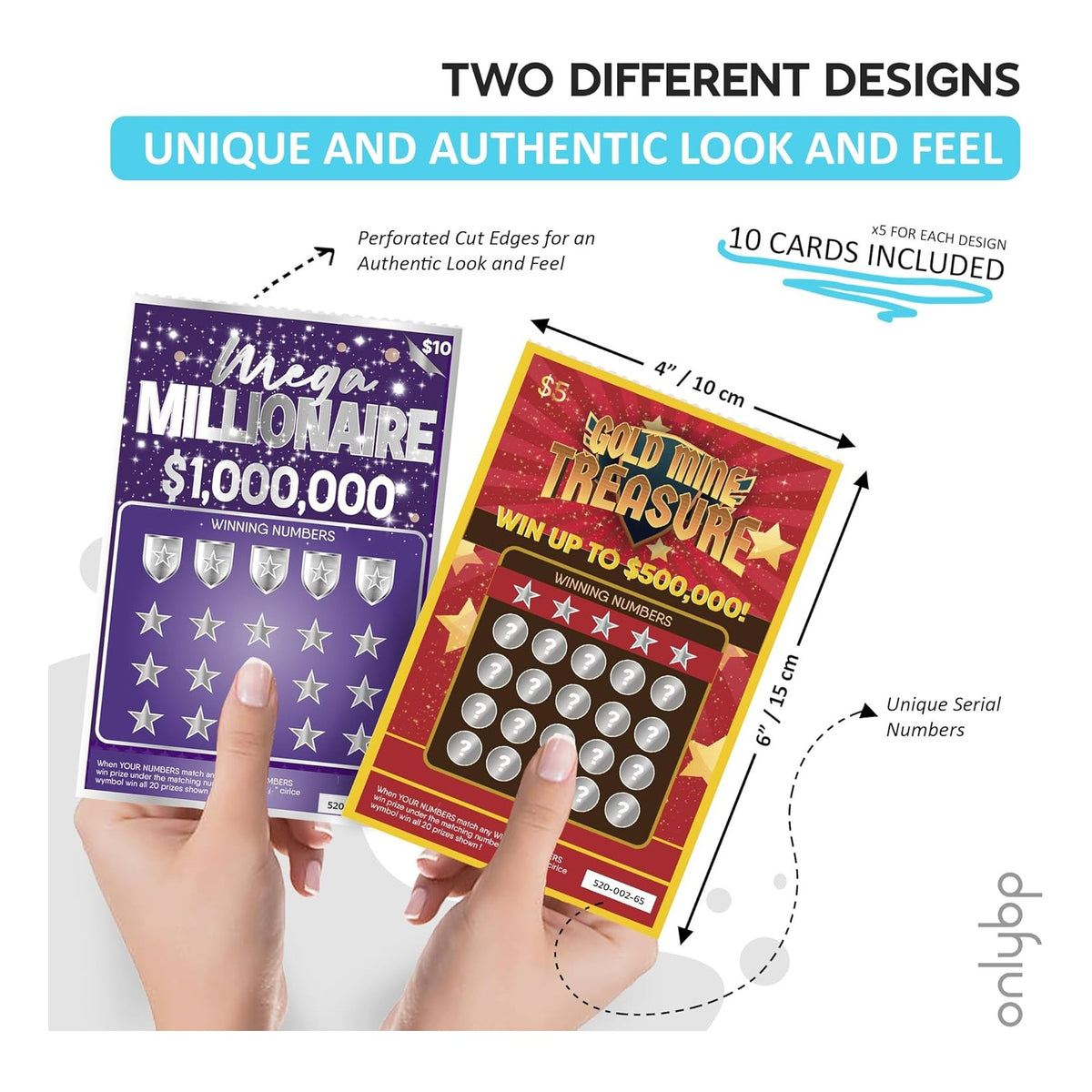 10 Pregnancy Announcement Scratch Off Cards - Fun and Creative Fake Lottery Tickets for Baby Announcement - Perfect for Surprising Family and Friends with Baby Reveal