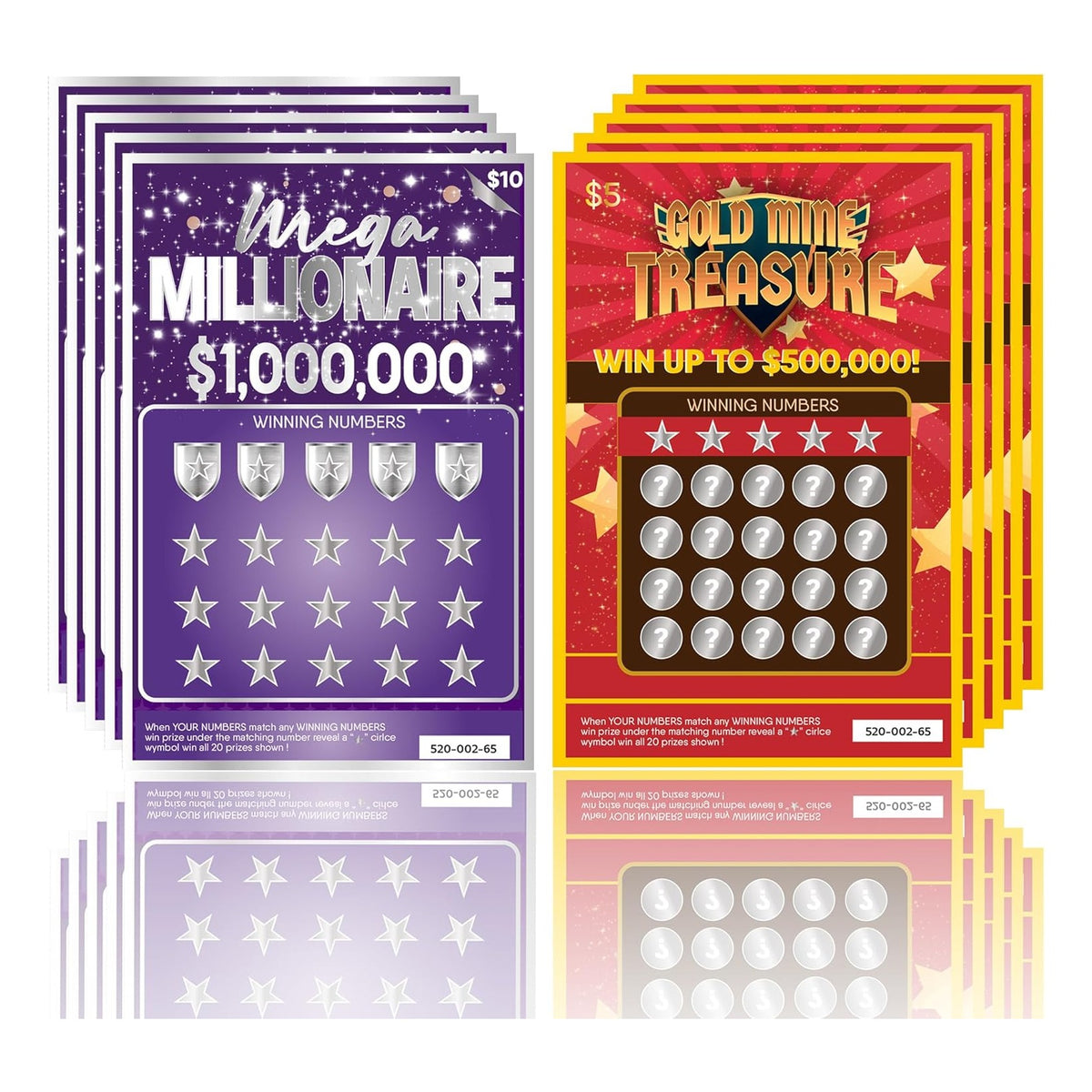 10 Pregnancy Announcement Scratch Off Cards - Fun and Creative Fake Lottery Tickets for Baby Announcement - Perfect for Surprising Family and Friends with Baby Reveal
