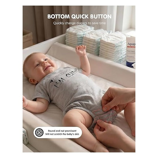 Baby Bodysuits, Short Sleeve, Baby Boys Girls Romper, Infant Outfits, Cosy Soft Breathable Outfits