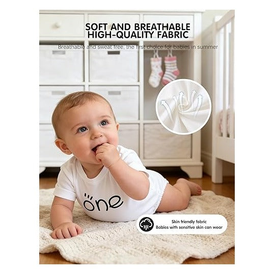 Baby Bodysuits, Short Sleeve, Baby Boys Girls Romper, Infant Outfits, Cosy Soft Breathable Outfits