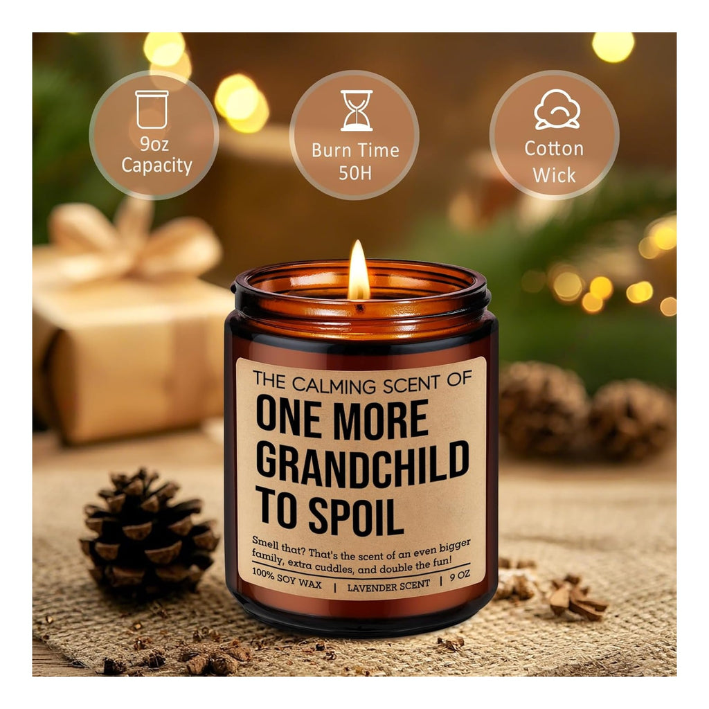 One More Grandchild Candle, Pregnancy Announcement for Grandparents, Baby Announcements Ideas, Pregnancy Reveal to Parents, Funny 2nd, Second Baby, Grandparents Again Gifts for Grandma Grandpa