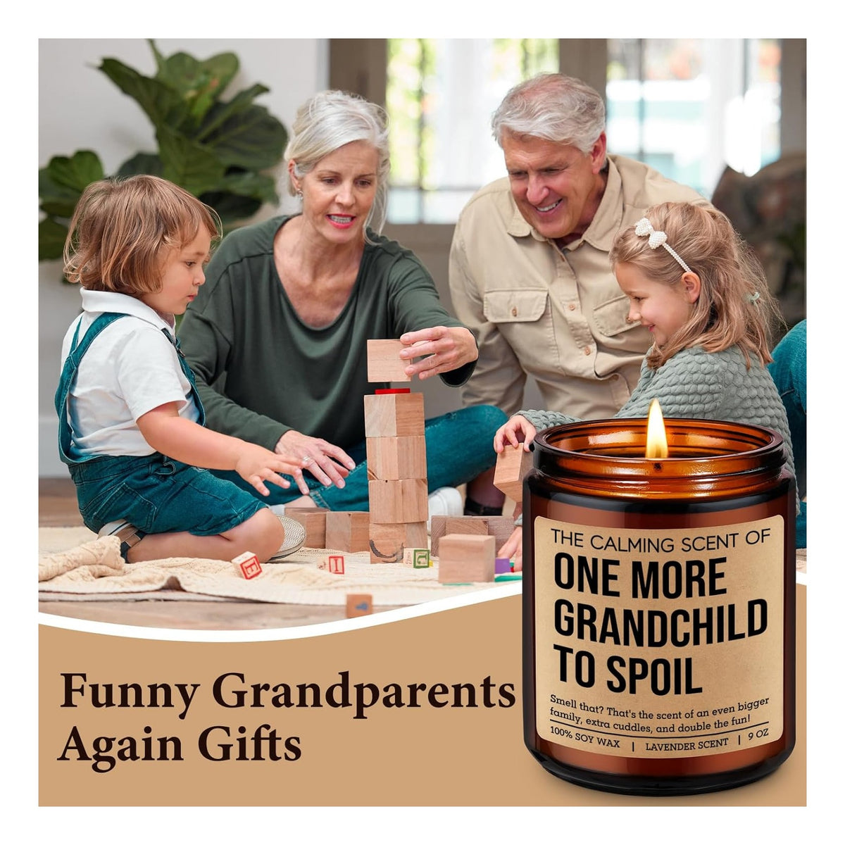 One More Grandchild Candle, Pregnancy Announcement for Grandparents, Baby Announcements Ideas, Pregnancy Reveal to Parents, Funny 2nd, Second Baby, Grandparents Again Gifts for Grandma Grandpa