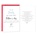 First Fathers Day Card Gifts for New Dad，1st Fathers Day Card Gift from Son Daughter Baby Boy Girl，Expectant Dad 1st Father's Day Cards Gifts from Wife