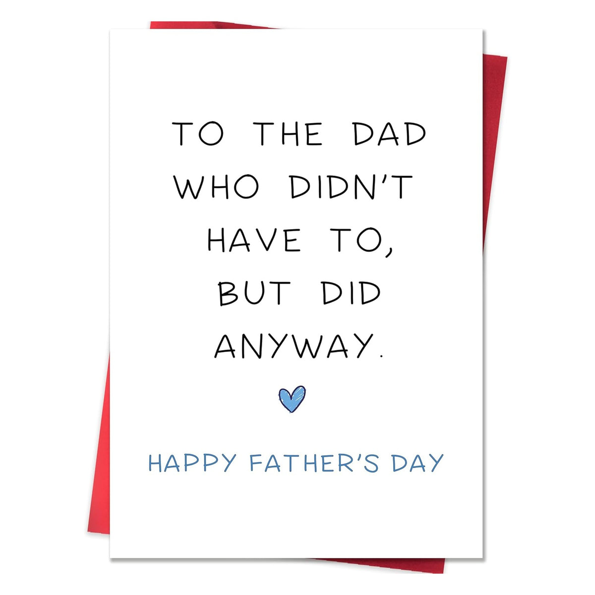 Step Dad Fathers Day Card，Step & Bonus Dad Fathers Day Card Gifts，Stepdad Father's Day Cards Gifts from Step Daughter Step Son，Unique Stepdad Father's Day Cards with Emotional Message