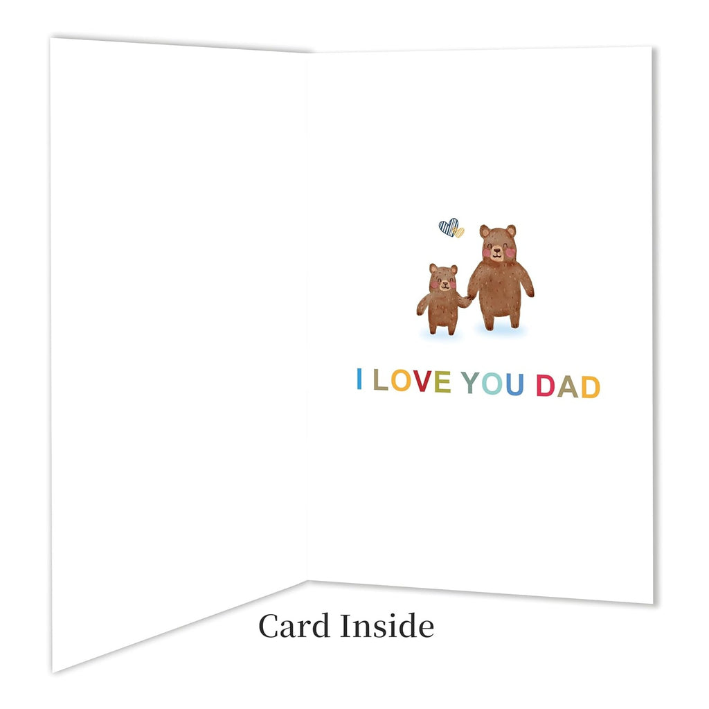 Funny Fathers Day Card for Dad，Fathers Day Card Gifts Decorations for Dad from Daughter Son Kids，Heartfelt Father's Day Cards Gifts，Funny Interactive Fill-in-the-Blank Tribute Cards