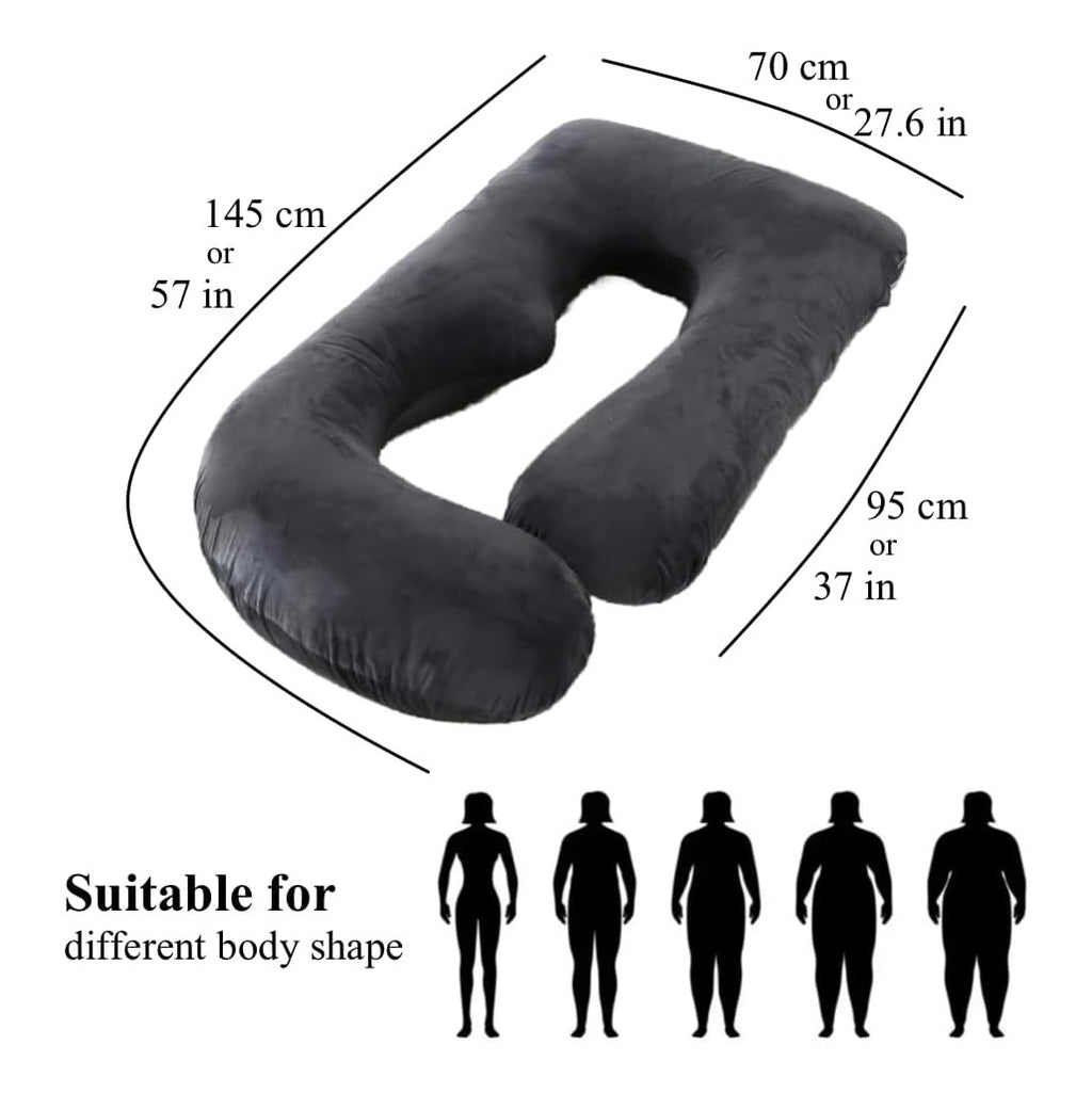 Pregnancy Pillow, Full Body  Maternity Pillow with Removable Washable Cover - Sleep Support for Legs, Back, Neck, Shoulder, HIPS, Belly for Pregnent Women