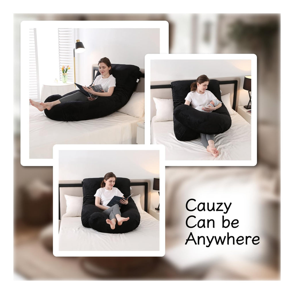 Pregnancy Pillow, Full Body  Maternity Pillow with Removable Washable Cover - Sleep Support for Legs, Back, Neck, Shoulder, HIPS, Belly for Pregnent Women