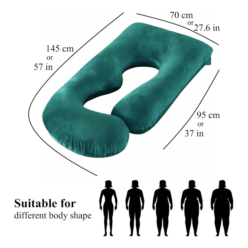 Pregnancy Pillow, Full Body  Maternity Pillow with Removable Washable Cover - Sleep Support for Legs, Back, Neck, Shoulder, HIPS, Belly for Pregnent Women