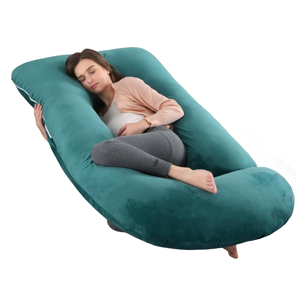 Pregnancy Pillow, Full Body  Maternity Pillow with Removable Washable Cover - Sleep Support for Legs, Back, Neck, Shoulder, HIPS, Belly for Pregnent Women