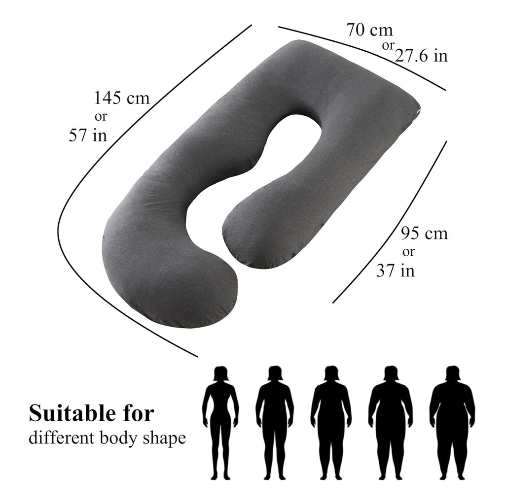Pregnancy Pillow, Full Body  Maternity Pillow with Removable Washable Cover - Sleep Support for Legs, Back, Neck, Shoulder, HIPS, Belly for Pregnent Women