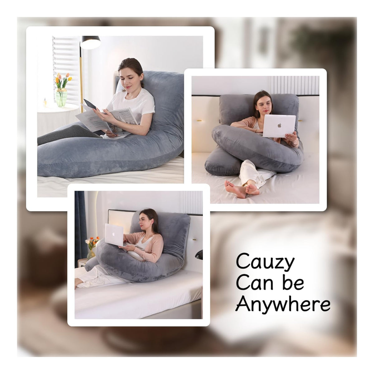 Pregnancy Pillow, Full Body  Maternity Pillow with Removable Washable Cover - Sleep Support for Legs, Back, Neck, Shoulder, HIPS, Belly for Pregnent Women
