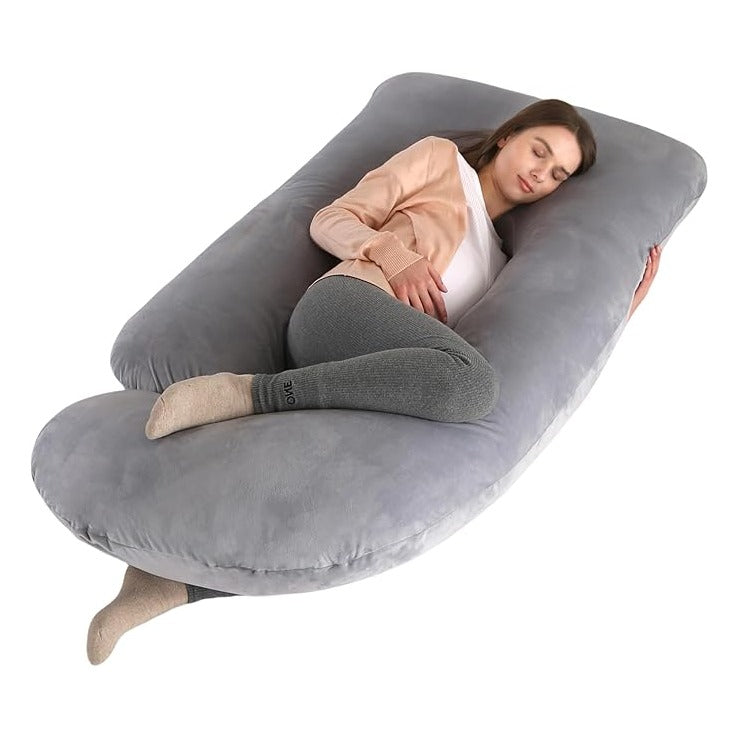 Pregnancy Pillow, Full Body  Maternity Pillow with Removable Washable Cover - Sleep Support for Legs, Back, Neck, Shoulder, HIPS, Belly for Pregnent Women