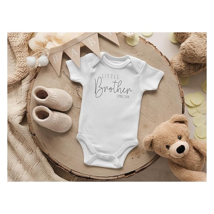Little Brother Coming Soon Pregnancy Announcement Gender Reveal
