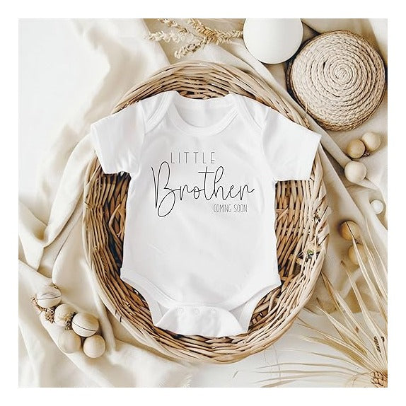 Little Brother Coming Soon Pregnancy Announcement Gender Reveal