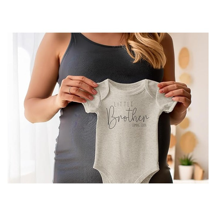 Little Brother Coming Soon Pregnancy Announcement Gender Reveal