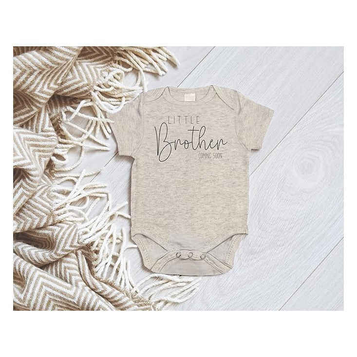 Little Brother Coming Soon Pregnancy Announcement Gender Reveal