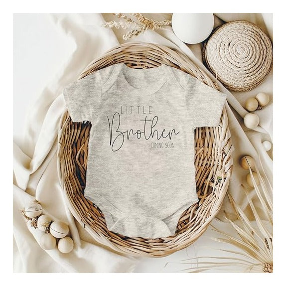 Little Brother Coming Soon Pregnancy Announcement Gender Reveal