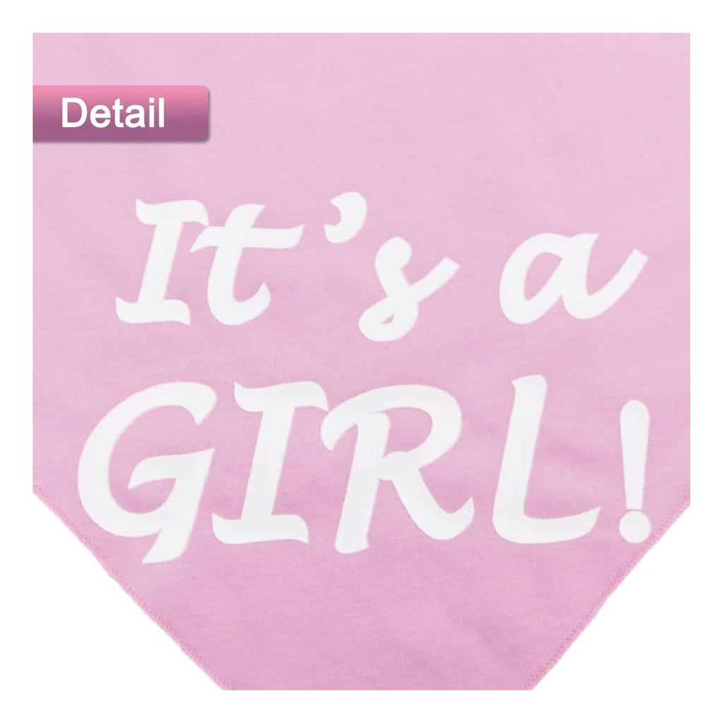 It’s a Boy or It’s a Girl Dog Bandana Pregnancy Announcement Dog Bandana Baby Announcement Triangle Pet Scarf Scarves Gender Reveal Photo Prop