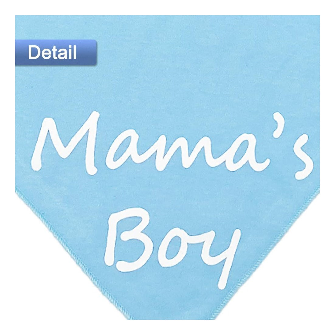 Mom’s Boy Dog Bandana Gender Reveal Pets Bandana Reversible Triangle Dogs Scarf Photo Prop Blue