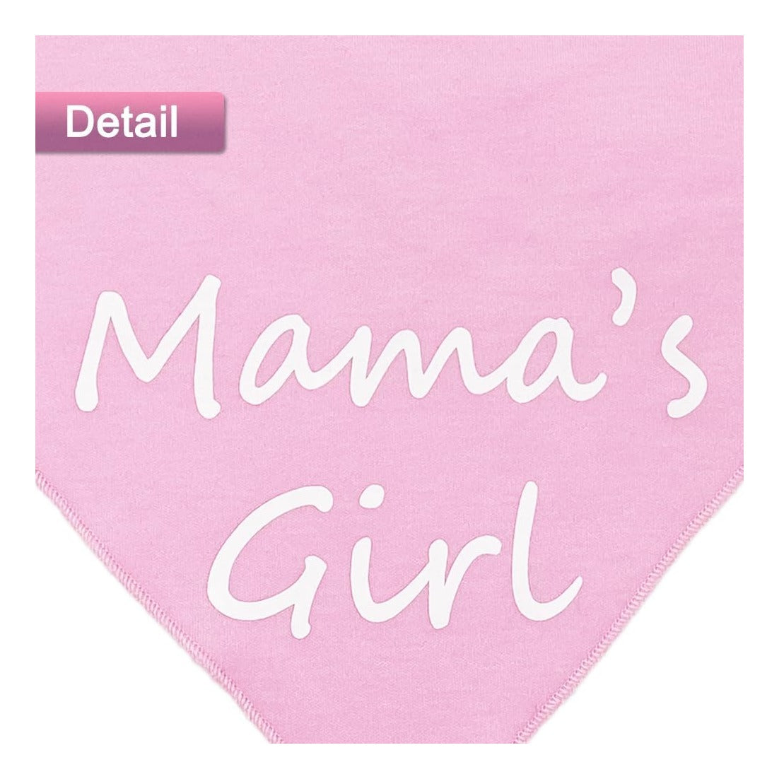 Mom’s Girl Dog Bandana Gender Reveal Pets Bandana Reversible Triangle Dogs Scarf Photo Prop Pink