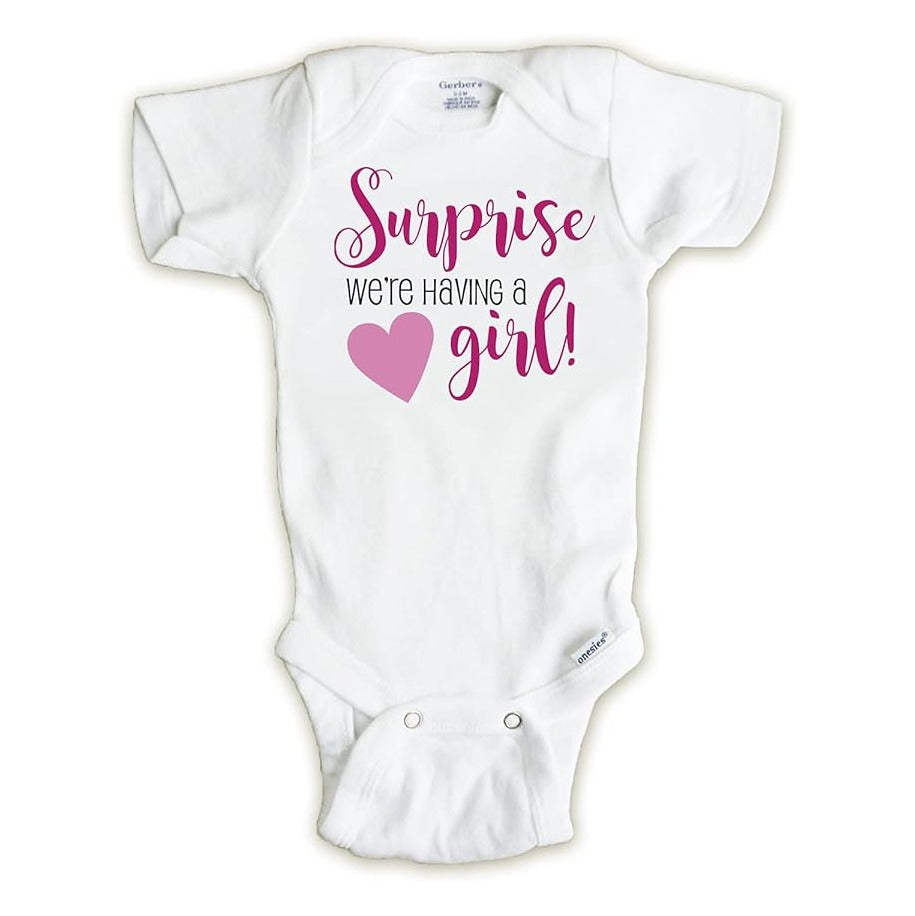 Gender reveal, Surprise we're having a GIRL, It's a girl, Pregnancy Announcement