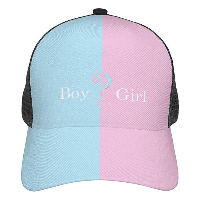 Gender Reveal Party Decorations,Baby Shower Trucker Adjustable hat,Boy or Girl Pregnancy Announcement Gifts idea