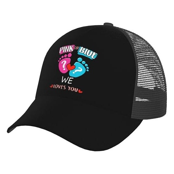 Gender Reveal Party Decorations,Baby Shower Trucker Adjustable hat,Boy or Girl Pregnancy Announcement Gifts idea