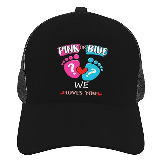 Gender Reveal Party Decorations,Baby Shower Trucker Adjustable hat,Boy or Girl Pregnancy Announcement Gifts idea