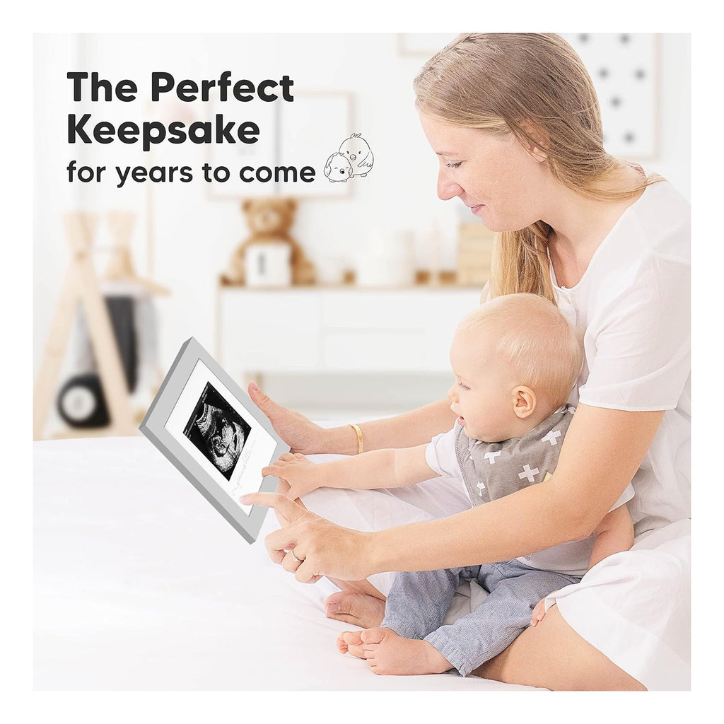 Baby Sonogram Picture Frame - Modern Ultrasound Picture Frames for Mom to Be, First Pregnancy Gifts for Expecting Mom & First Time Dad, Baby Gender Reveal Gifts