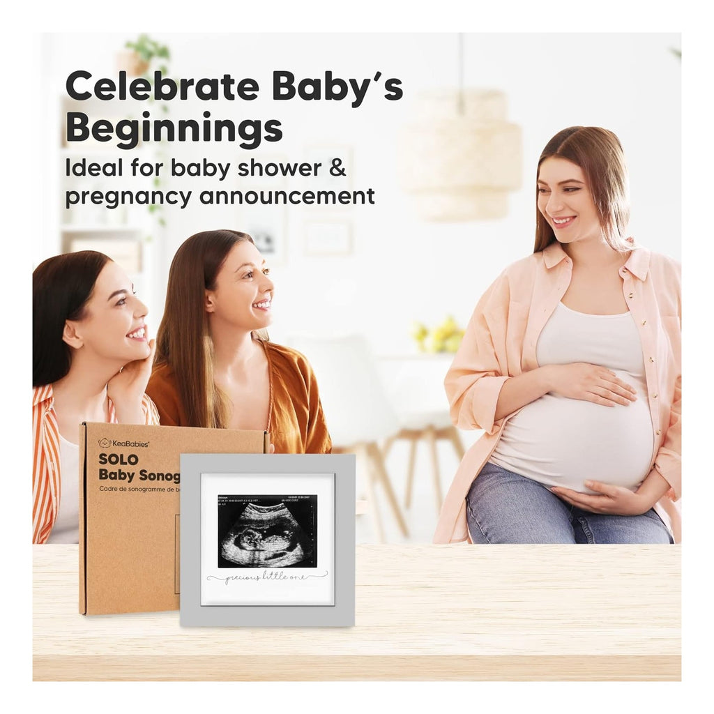 Baby Sonogram Picture Frame - Modern Ultrasound Picture Frames for Mom to Be, First Pregnancy Gifts for Expecting Mom & First Time Dad, Baby Gender Reveal Gifts