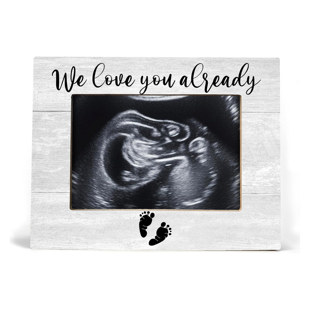 Baby Ultrasound Picture Frame, We Love You Already, Pregnancy Gifts for Expecting Mom, Pregnancy Announcement for Grandma, Pregnancy Announcement, Nursery Decor, Photo Frame 8x10