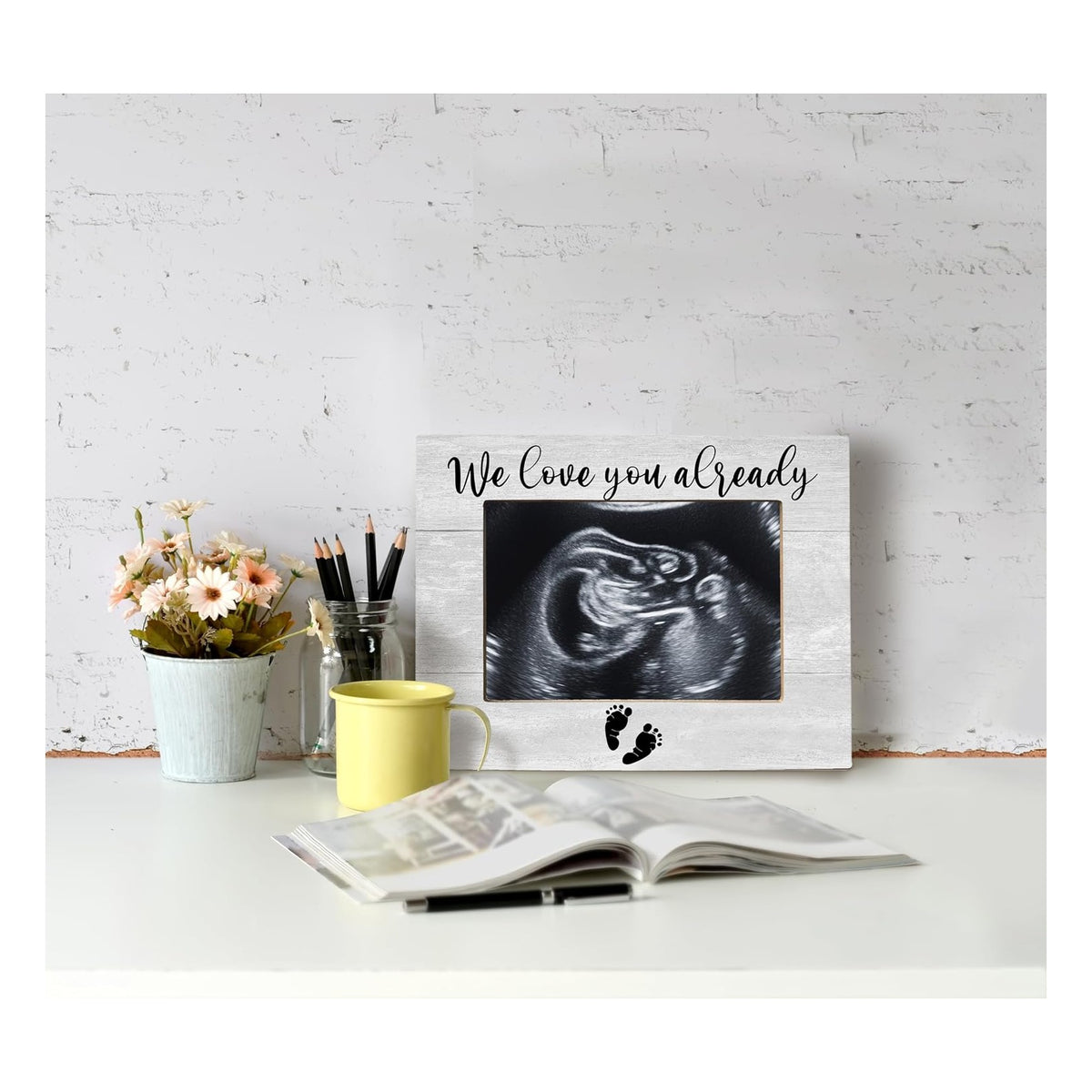 Baby Ultrasound Picture Frame, We Love You Already, Pregnancy Gifts for Expecting Mom, Pregnancy Announcement for Grandma, Pregnancy Announcement, Nursery Decor, Photo Frame 8x10